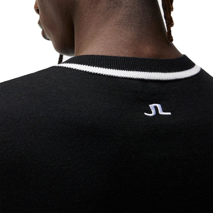J.Lindeberg Fraser Knitte Golf Vest Black - WI23