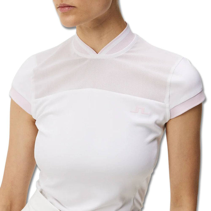 J.Lindeberg Fabiola Golf Shirt White - SP24 Women