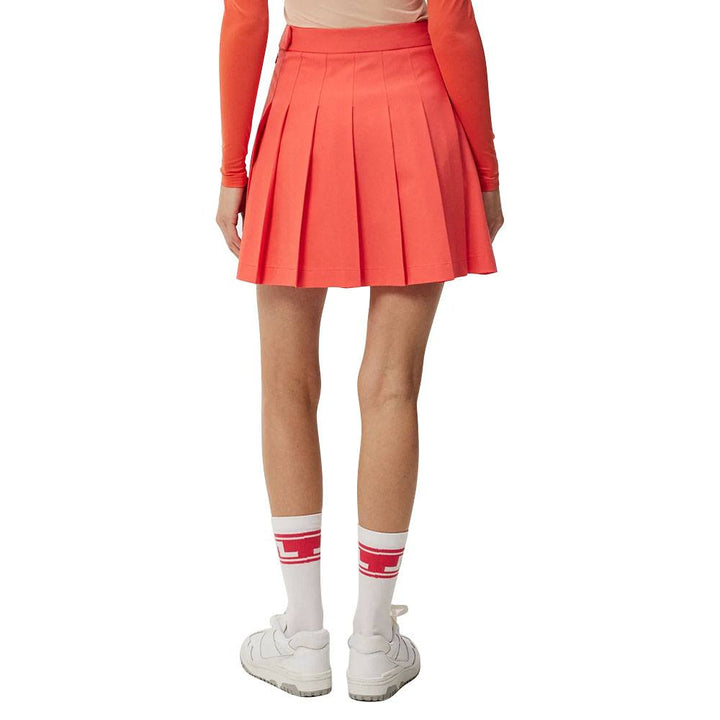 J.Lindeberg Adina Golf Skirt Hot Coral - SP24 Women