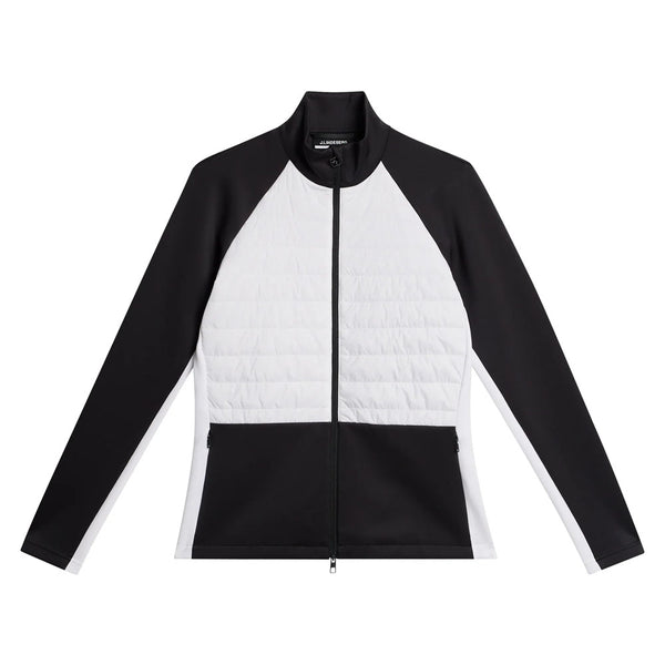 J.Lindeberg Lourdes Hybrid Mid Layer Golf Jacket White - WI23 Women