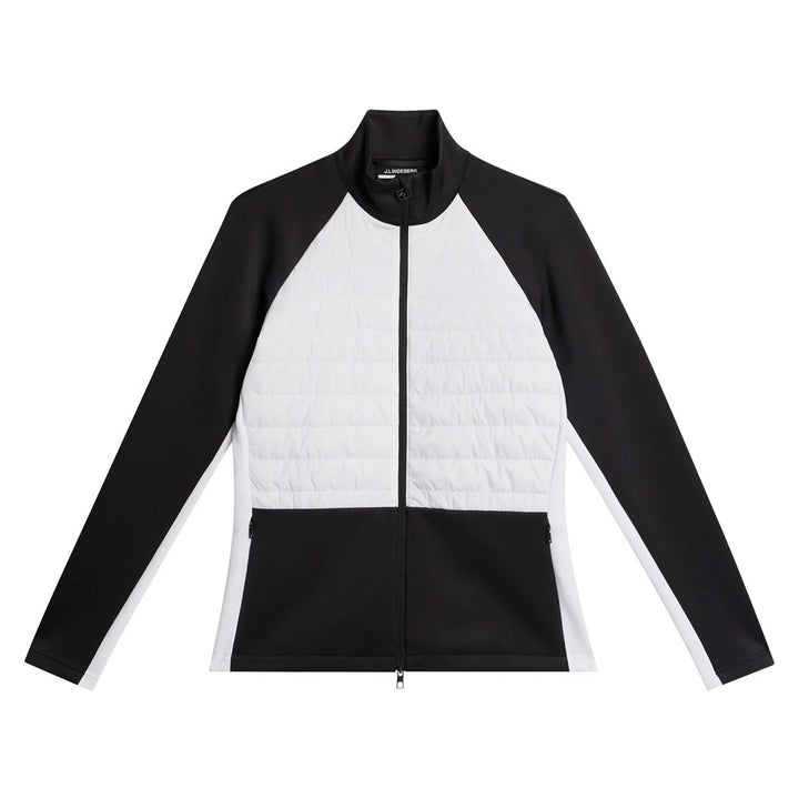 J.Lindeberg Lourdes Hybrid Mid Layer Golf Jacket White - WI23 Women