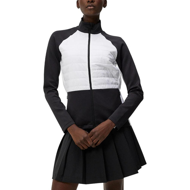 J.Lindeberg Lourdes Hybrid Mid Layer Golf Jacket White - WI23 Women