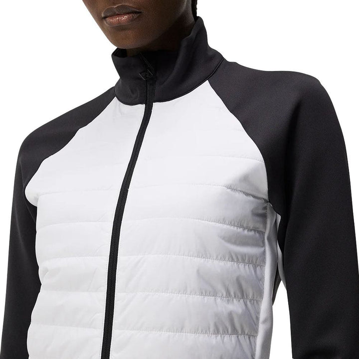 J.Lindeberg Lourdes Hybrid Mid Layer Golf Jacket White - WI23 Women