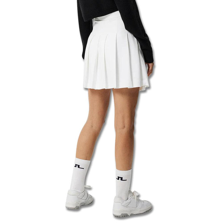 J.Lindeberg Fay Pleated Golf Skirt White - WI23 Women