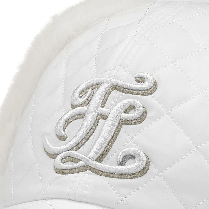 Callaway Quilted Ear Muff Golf Cap White - 24 Women