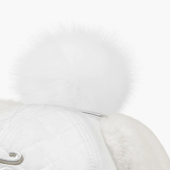 Callaway Quilted Ear Muff Golf Cap White - 24 Women