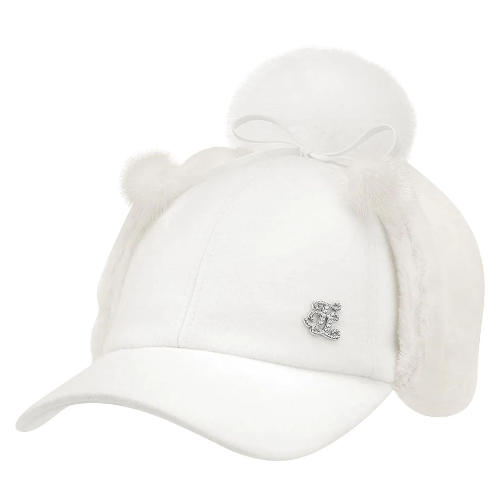 Fairliar Wool Ear Muff Golf Cap 2024 Women