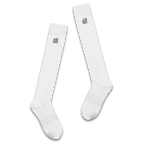 Fairliar White Patch Knee Golf Socks 2024