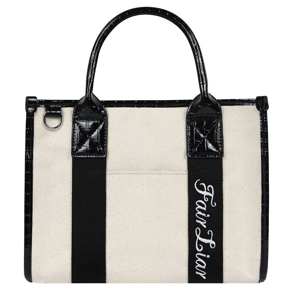 Fairliar Canvas Croc Tote Bag 2024 Women