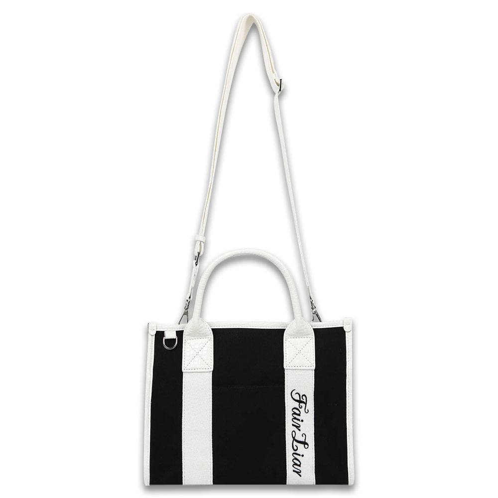 Fairliar Canvas Croc Tote Bag 2024 Women