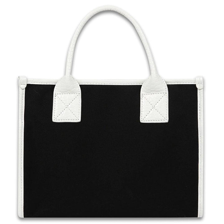 Fairliar Canvas Croc Tote Bag 2024 Women