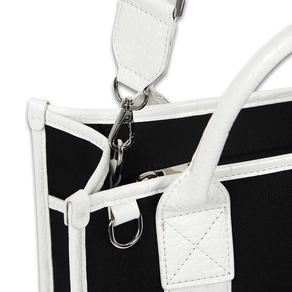 Fairliar Canvas Croc Tote Bag 2024 Women