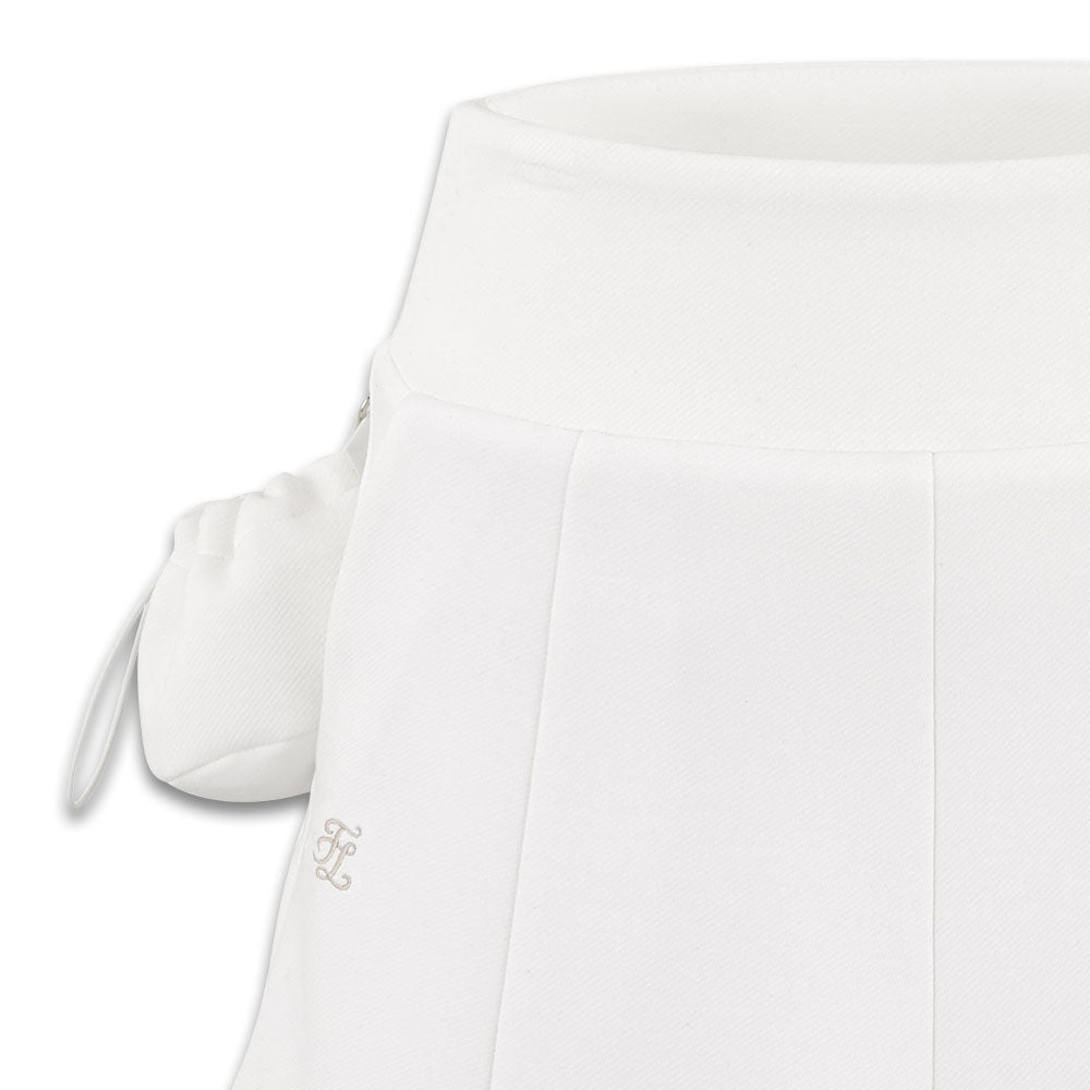 Fairliar Ball Pocket Flare Golf Skirt White - FW24 Women