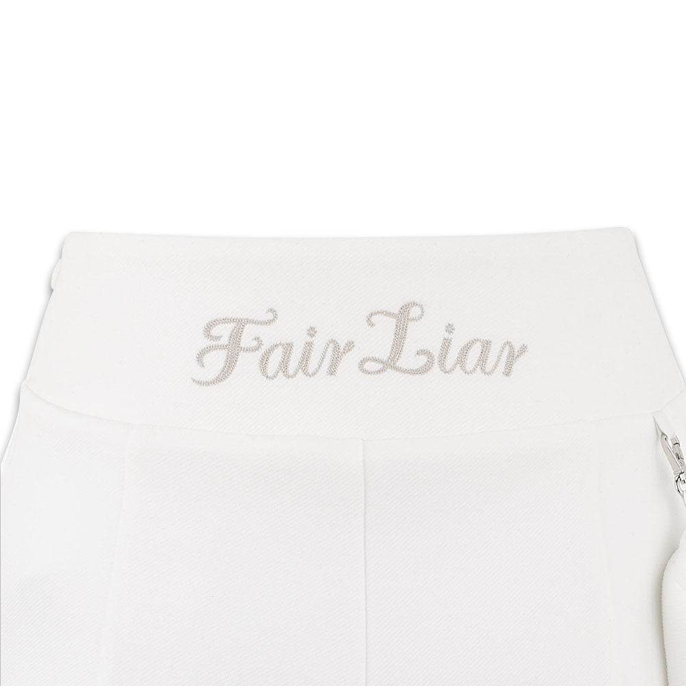 Fairliar Ball Pocket Flare Golf Skirt White - FW24 Women