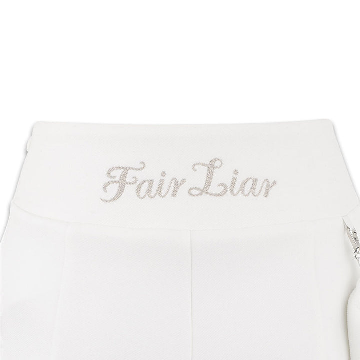 Fairliar Ball Pocket Flare Golf Skirt White - FW24 Women