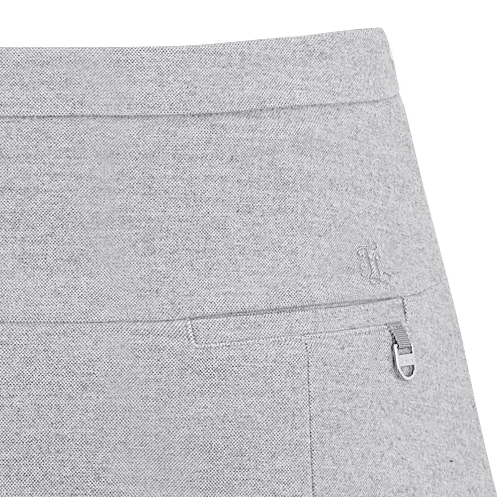 Fairliar High-Waist-A-line Fleece Golf Skirt Gray - FW24 Women