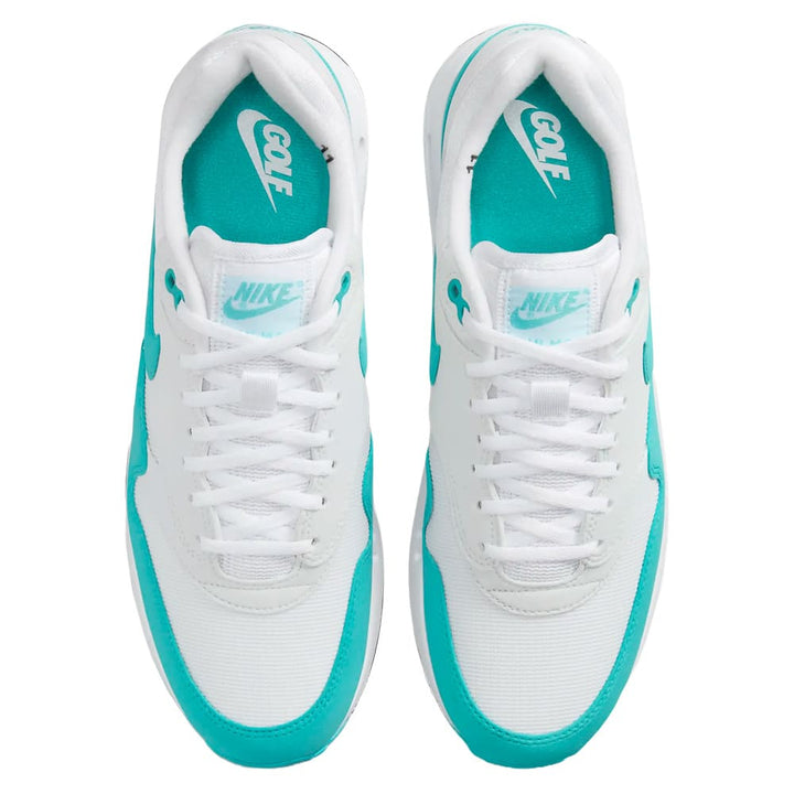 Nike Air Max 1 '86 OG G Spikeless Golf Shoes White/Pure Platinum/Black/Dusty Cactus - FW24 Unisex