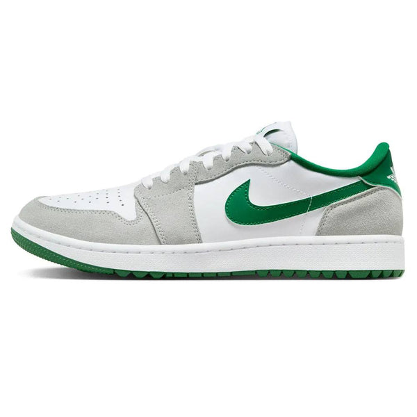 Nike Air Jordan 1 Low G Spikeless Golf Shoes White/Light Smoke Grey/Pine Green - 24 Men