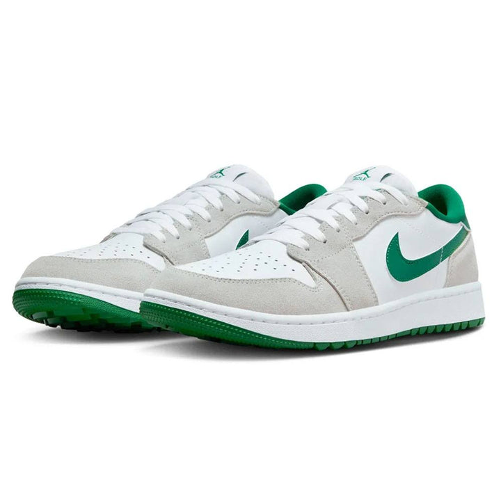 Nike Air Jordan 1 Low G Spikeless Golf Shoes White/Light Smoke Grey/Pine Green - 24 Men