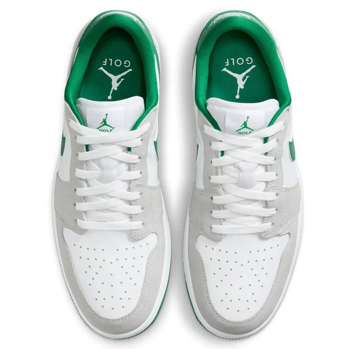 Nike Air Jordan 1 Low G Spikeless Golf Shoes White/Light Smoke Grey/Pine Green - 24 Men