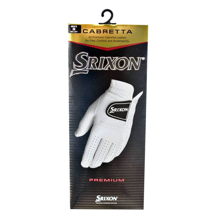 Srixon Cabretta Leather Golf Glove White - 24 Men