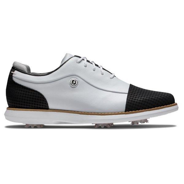FootJoy Traditions Cap Toe Golf Shoes White/Black - 24 Women