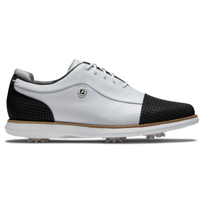 FootJoy Traditions Cap Toe Golf Shoes White/Black - 24 Women