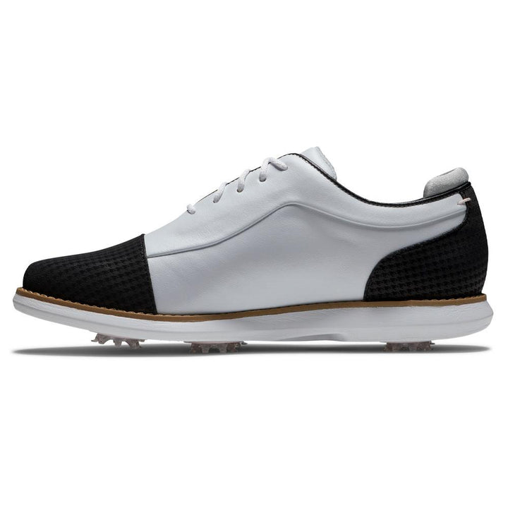 FootJoy Traditions Cap Toe Golf Shoes White/Black - 24 Women