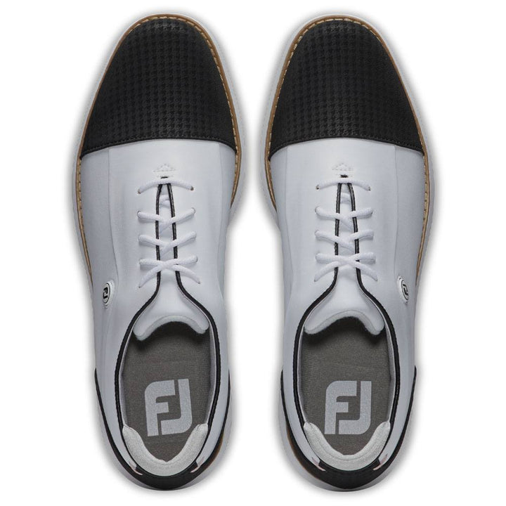 FootJoy Traditions Cap Toe Golf Shoes White/Black - 24 Women
