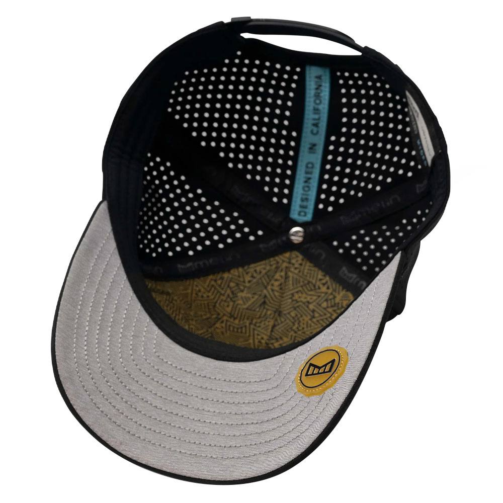 Melin Hydro Odyssey Stacked Golf Cap Black/Gum - SP25 Men