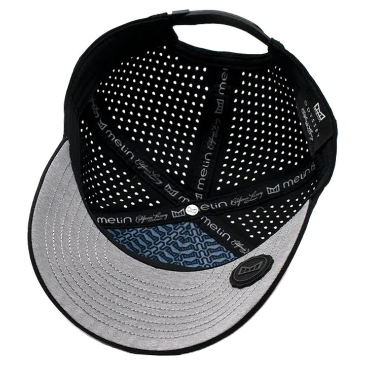 Melin Hydro Odyssey Stacked Golf Cap Black - SU23 Men