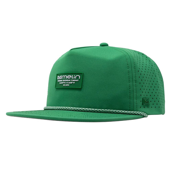 Melin Hydro Coronado Brick Golf Cap Kelly Green - SP24 Men