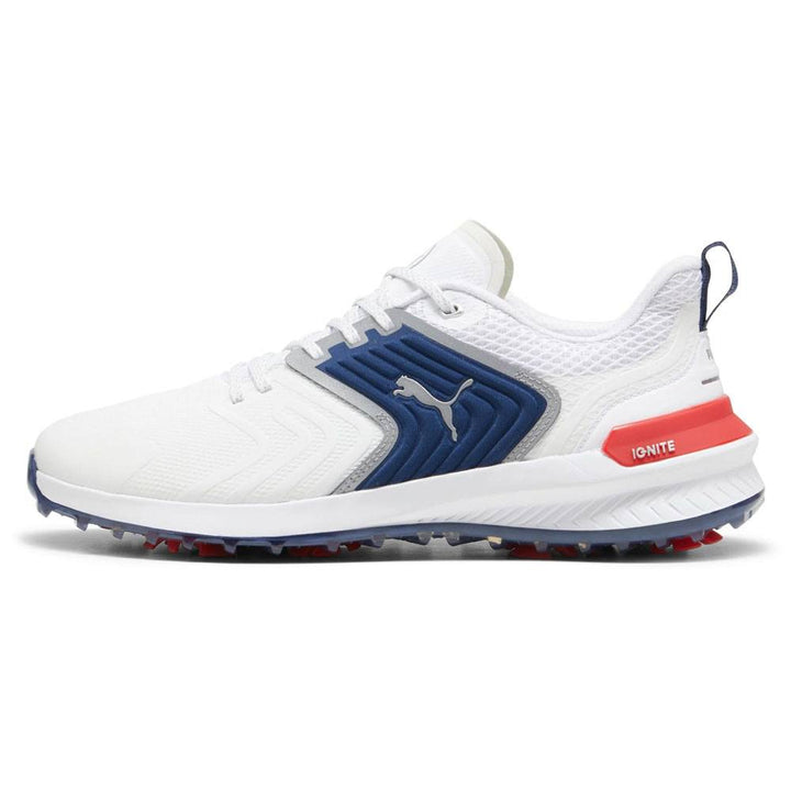 PUMA Ignite Innovate Golf Shoes White/Persian Blue/Strong Red - 24 Men