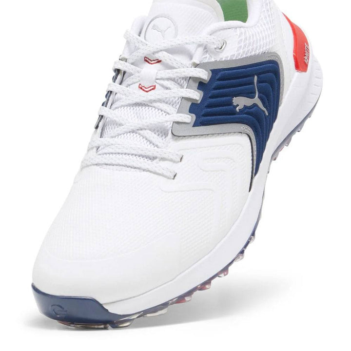 PUMA Ignite Innovate Golf Shoes White/Persian Blue/Strong Red - 24 Men