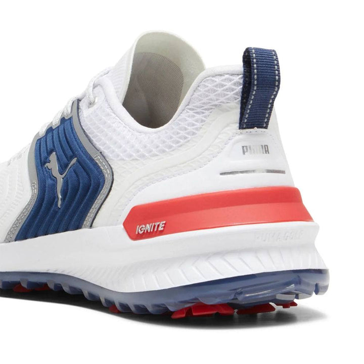PUMA Ignite Innovate Golf Shoes White/Persian Blue/Strong Red - 24 Men