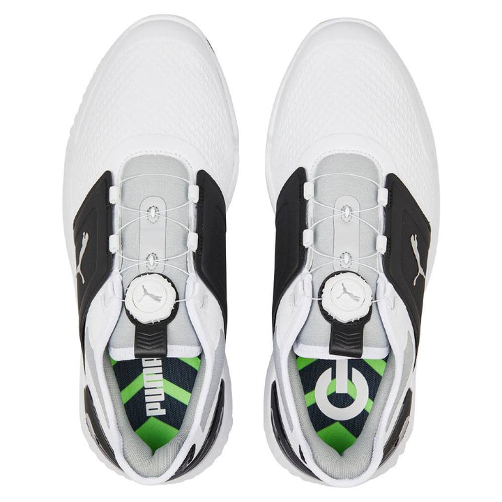 PUMA Ignite Elevate Disc Spikeless Golf Shoes White/Black/Silver - 24 Men