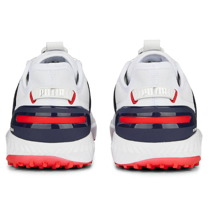 PUMA Ignite Elevate Disc Spikeless Golf Shoes White/Silver/Navy - 24 Men