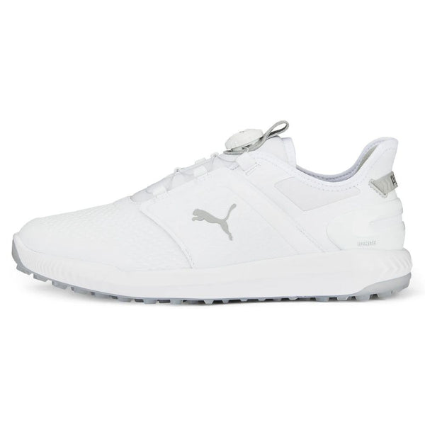 PUMA Ignite Elevate Disc Spikeless Golf Shoes White/Silver - 24 Men