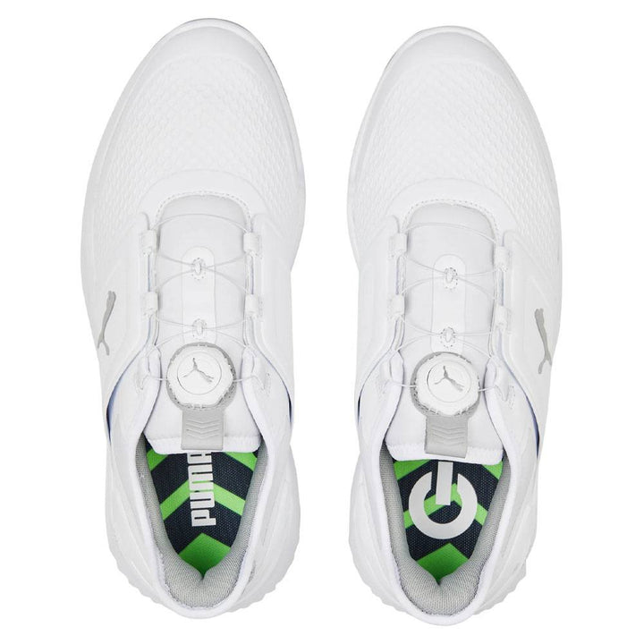 PUMA Ignite Elevate Disc Spikeless Golf Shoes White/Silver - 24 Men
