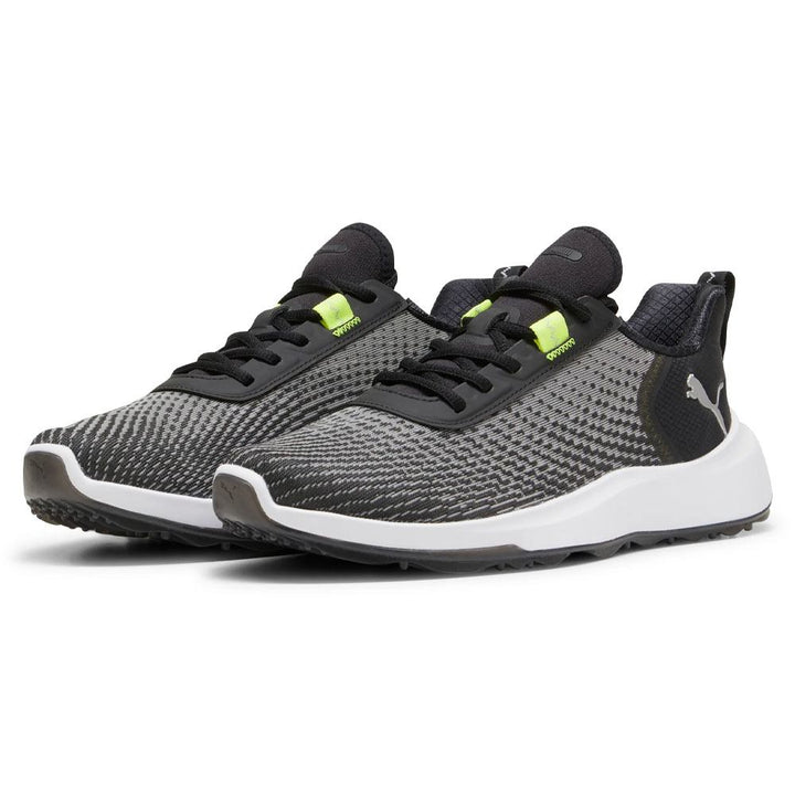 PUMA Fusion Crush Sport Spikeless Golf Shoes Black/Electric Lime - 24 Men