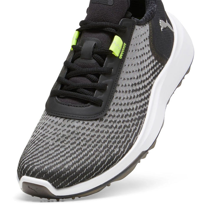 PUMA Fusion Crush Sport Spikeless Golf Shoes Black/Electric Lime - 24 Men