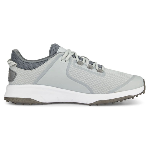 PUMA Fusion Grip Spikeless Golf Shoes Flat Light Gray/Silver/Team Royal - 24 Men