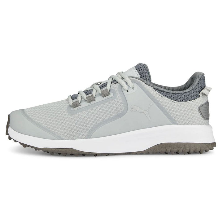 PUMA Fusion Grip Spikeless Golf Shoes Flat Light Gray/Silver/Quiet Shade - 24 Men