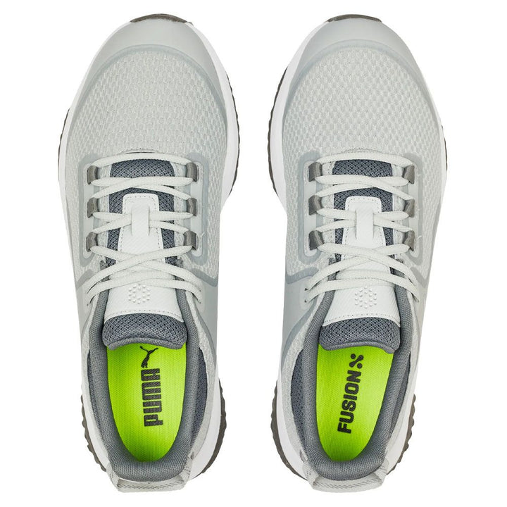 PUMA Fusion Grip Spikeless Golf Shoes Flat Light Gray/Silver/Quiet Shade - 24 Men