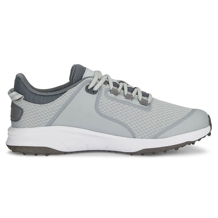 PUMA Fusion Grip Spikeless Golf Shoes Flat Light Gray/Silver/Team Royal - 24 Men