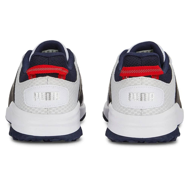 PUMA Fusion Grip Spikeless Golf Shoes White/Silver/Navy - 24 Men