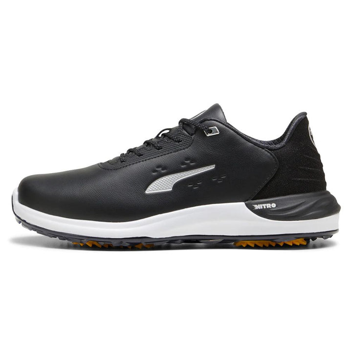 PUMA Phantomcat Nitro Golf Shoes Black/Silver/Yellow Sizzle - 24 Men