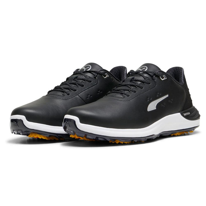 PUMA Phantomcat Nitro Golf Shoes Black/Silver/Yellow Sizzle - 24 Men