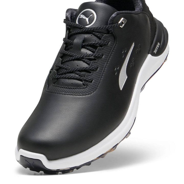 PUMA Phantomcat Nitro Golf Shoes Black/Silver/Yellow Sizzle - 24 Men