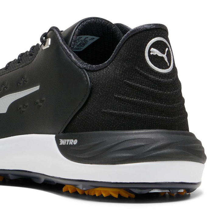 PUMA Phantomcat Nitro Golf Shoes Black/Silver/Yellow Sizzle - 24 Men